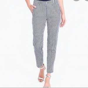 J Crew Ankle Pants- Gingham